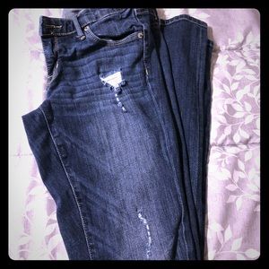 Missimo Distressed Low Rose Skinny Jeans